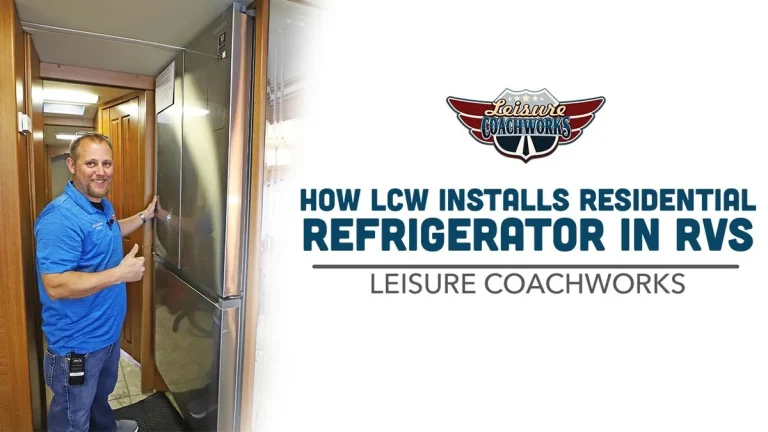 camper refrigerator installation