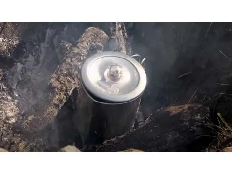 camping coffee pot process