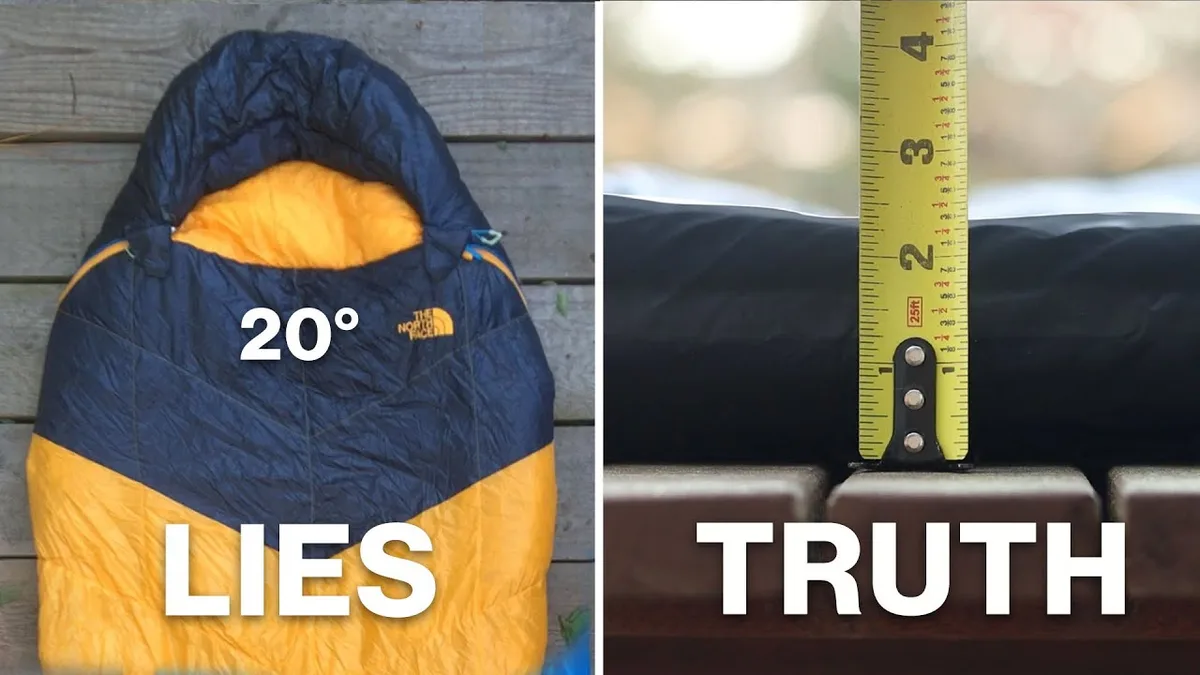 sleeping bag temperature rating