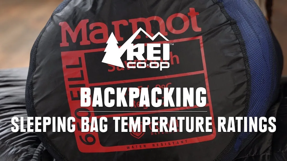 sleeping bag temperature rating