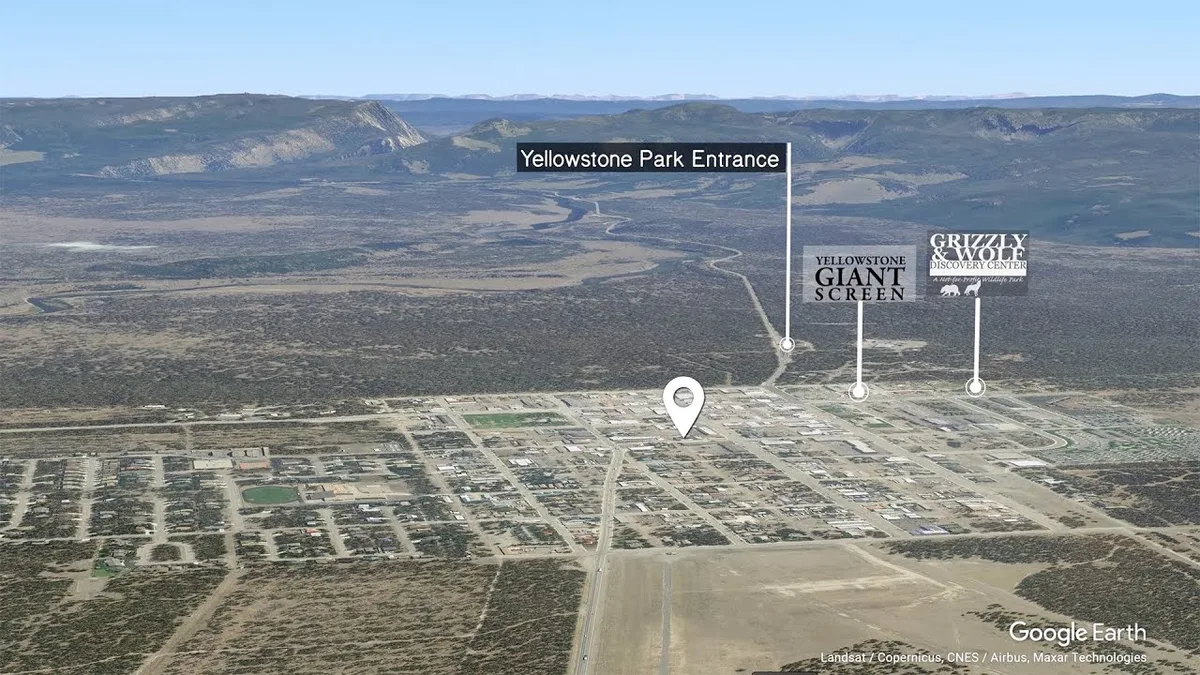 Yellowstone employee camp satellite comparison