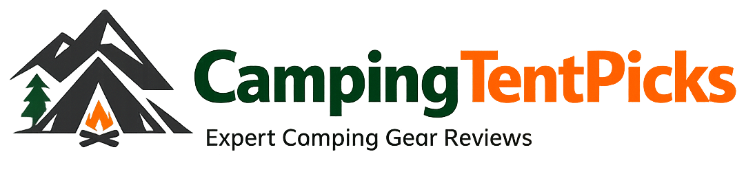 camping tent picks logo